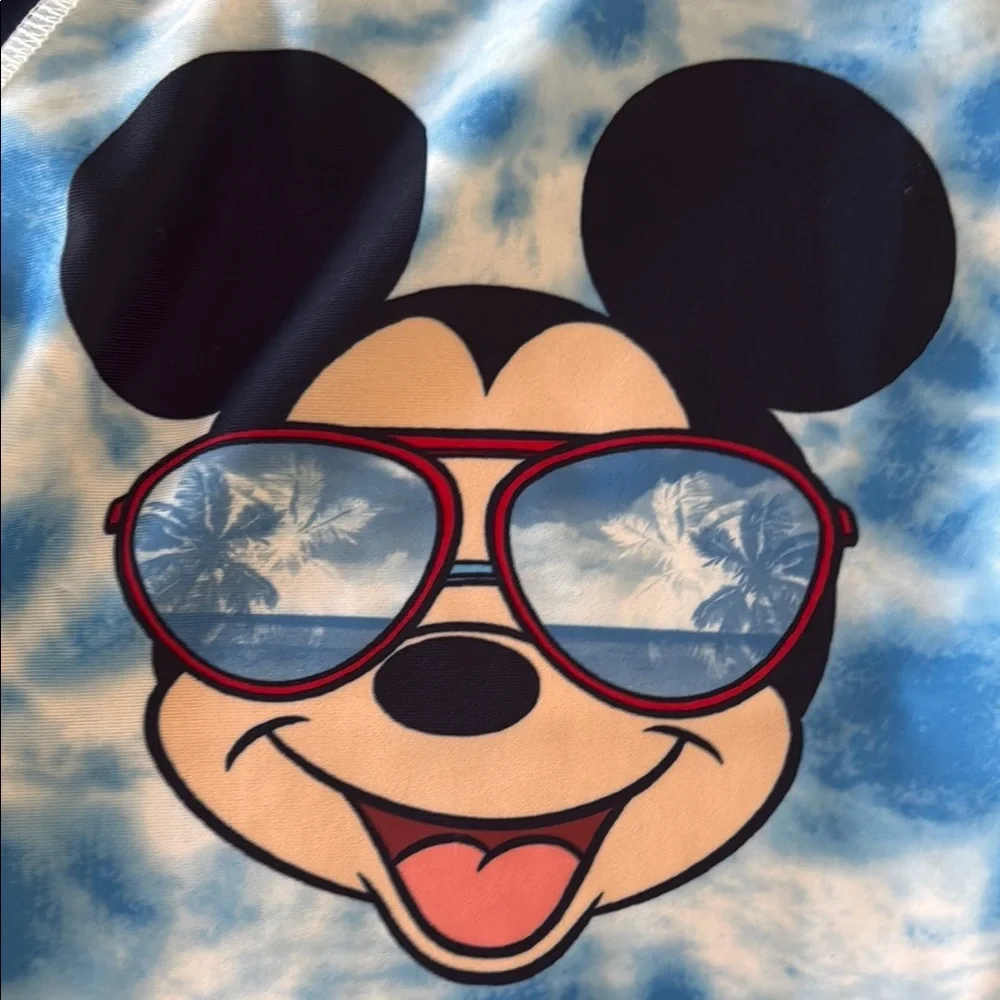 NWT Disney Mickey Mouse Blue and Red Rashguard! Matching shorts available!